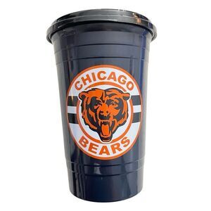 NFL Chicago Bears Navy Blue Logo Tumbler 500ml / 17oz Secure Travel Lid